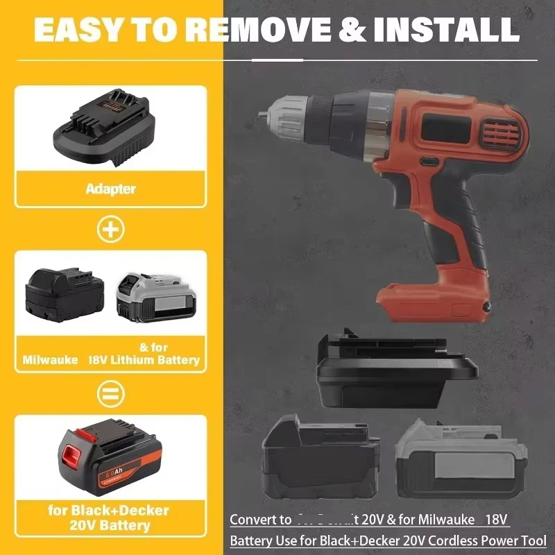 For Black Decker Tool Adapter  - Black+Decker Tool Cordless review and price