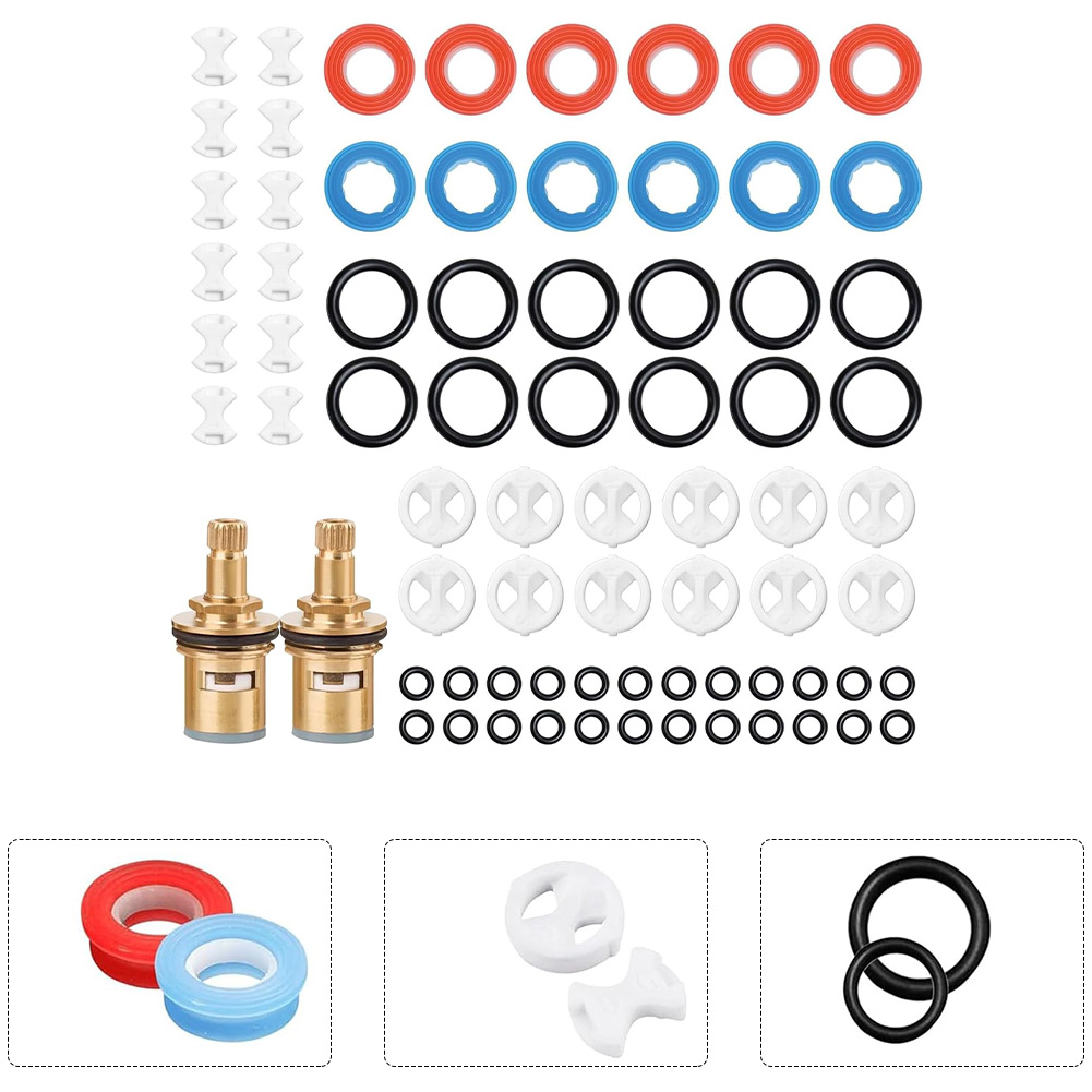 2 Pack Brass Tap Cartridge wit - Silicone Tap Washer review and price