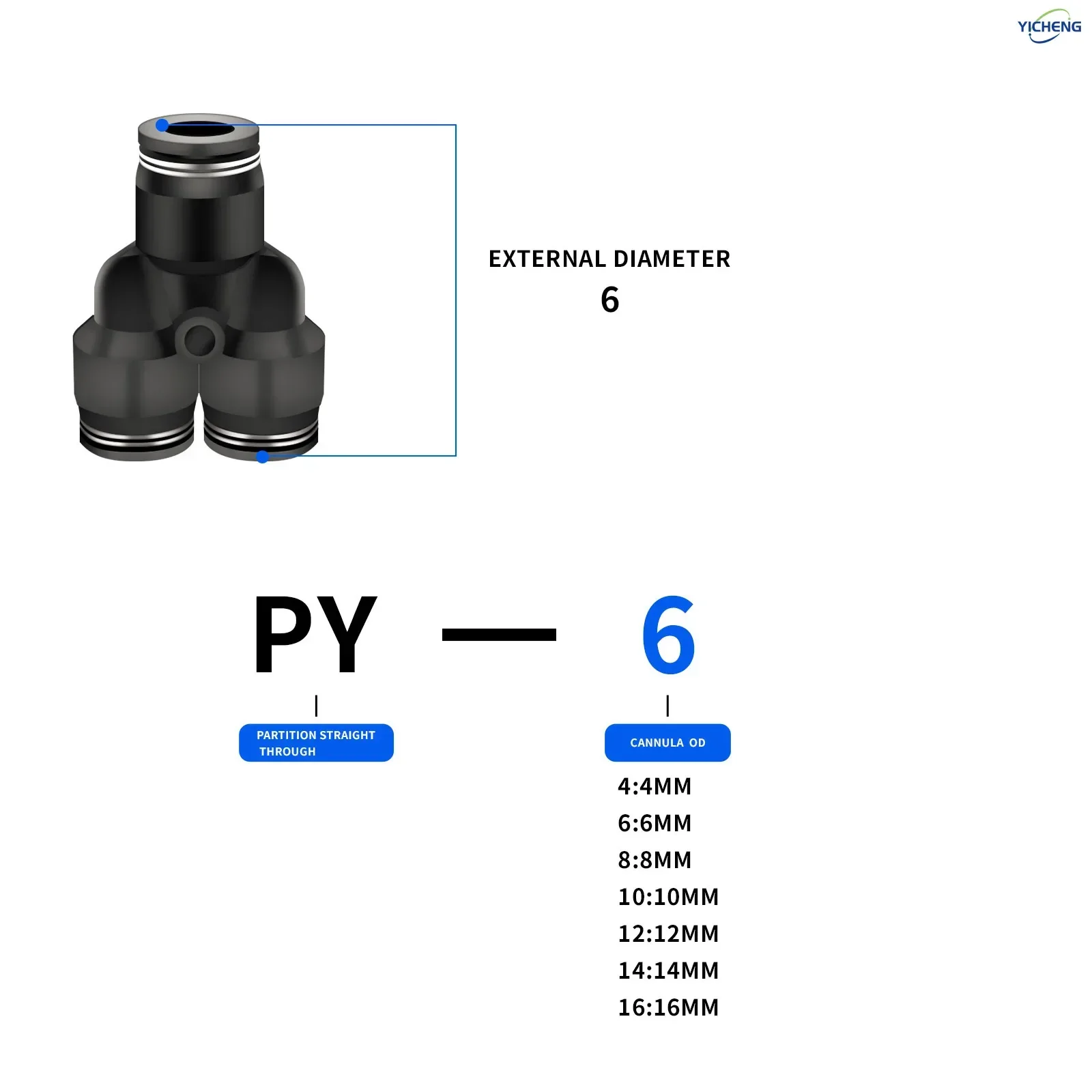 PNEUMATIC Hose Connector 6MM O - Push Fit Connector review and price