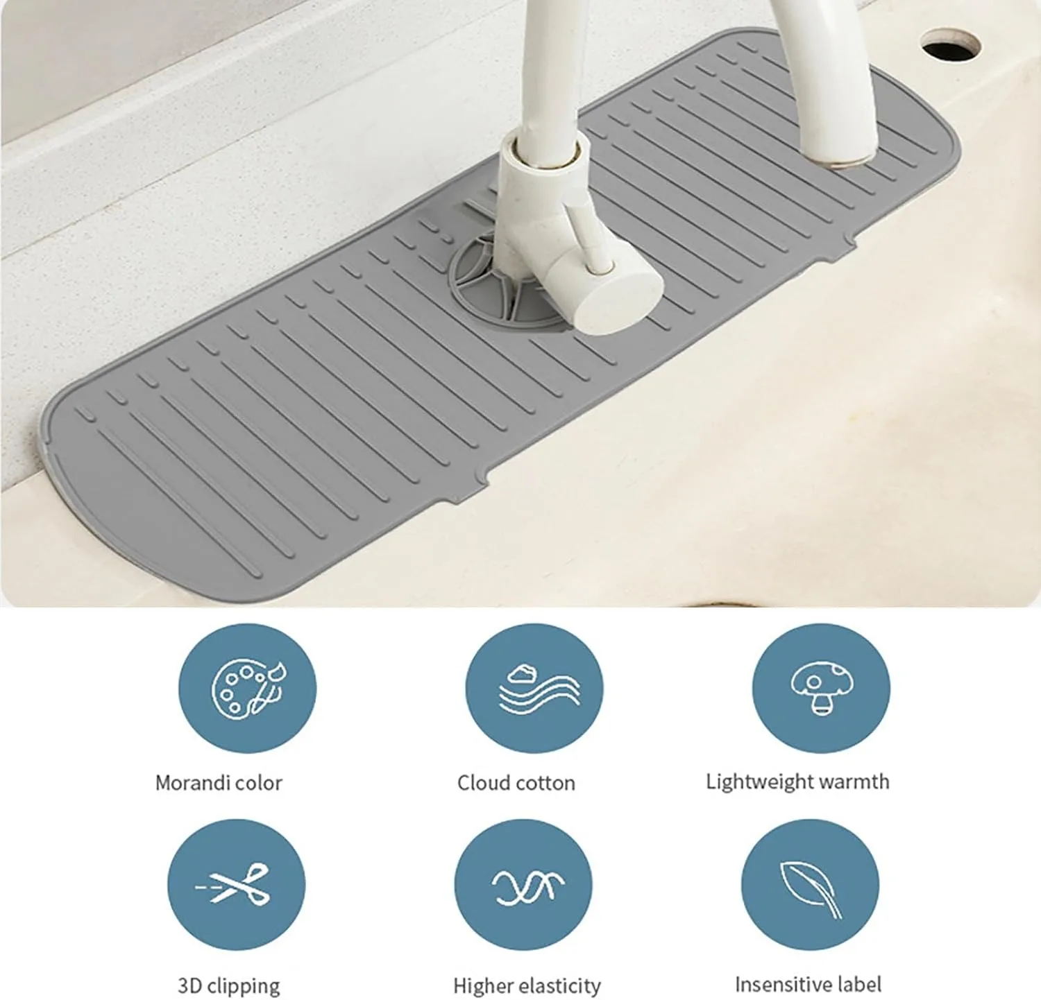 Kitchen Faucet Splash Pad Sili - Silicone Tap Washer review and price